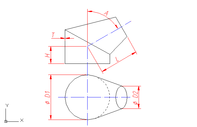 Pattern: elbow - cylinder - to - cone